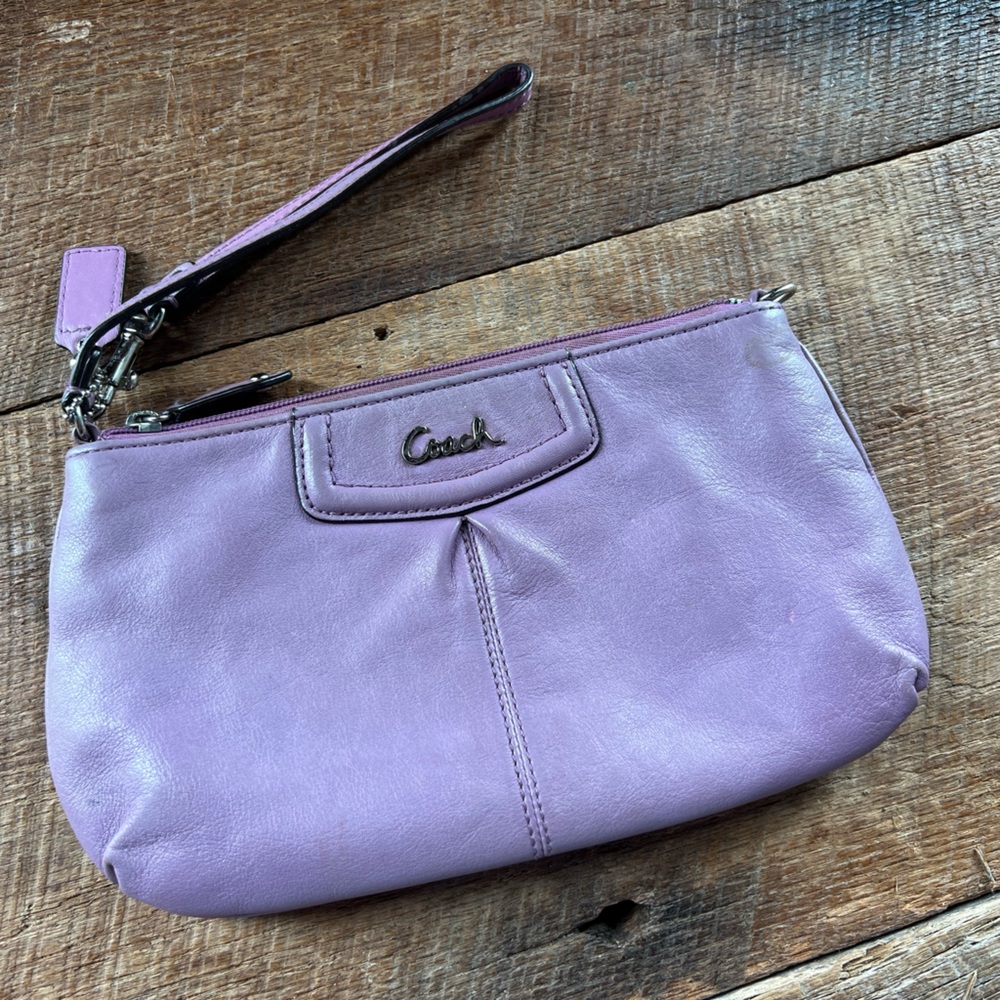 Coach Leather Wristlet